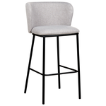 Set mit 2 Barstühlen MINA Grau