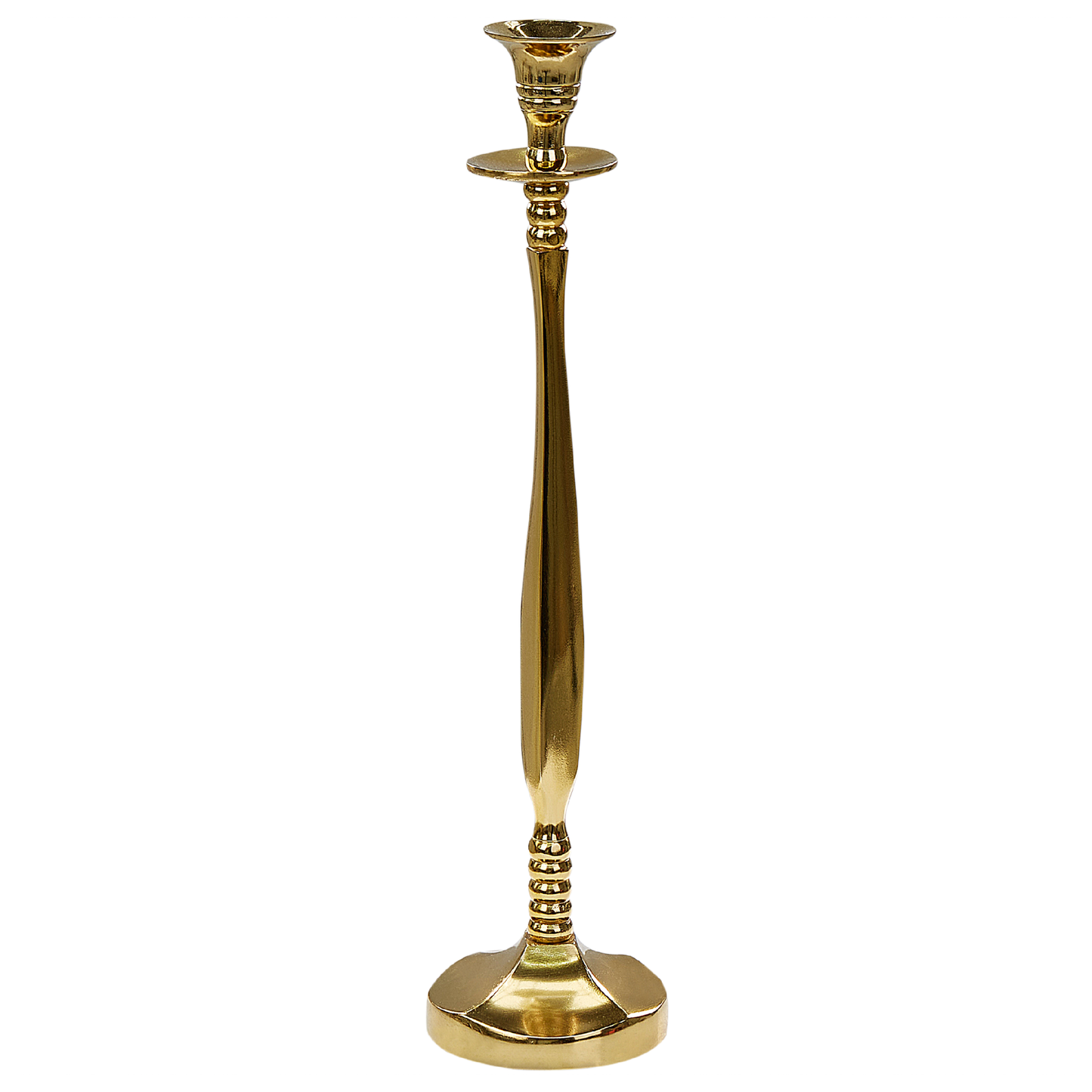 Kerzenständer 2er Set DIKIRNIS Metall 31/36 cm Gold