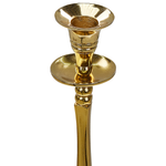 Kerzenständer 2er Set DIKIRNIS Metall 31/36 cm Gold