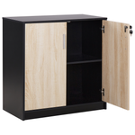 Büroschrank ZEHNA Braun / Schwarz