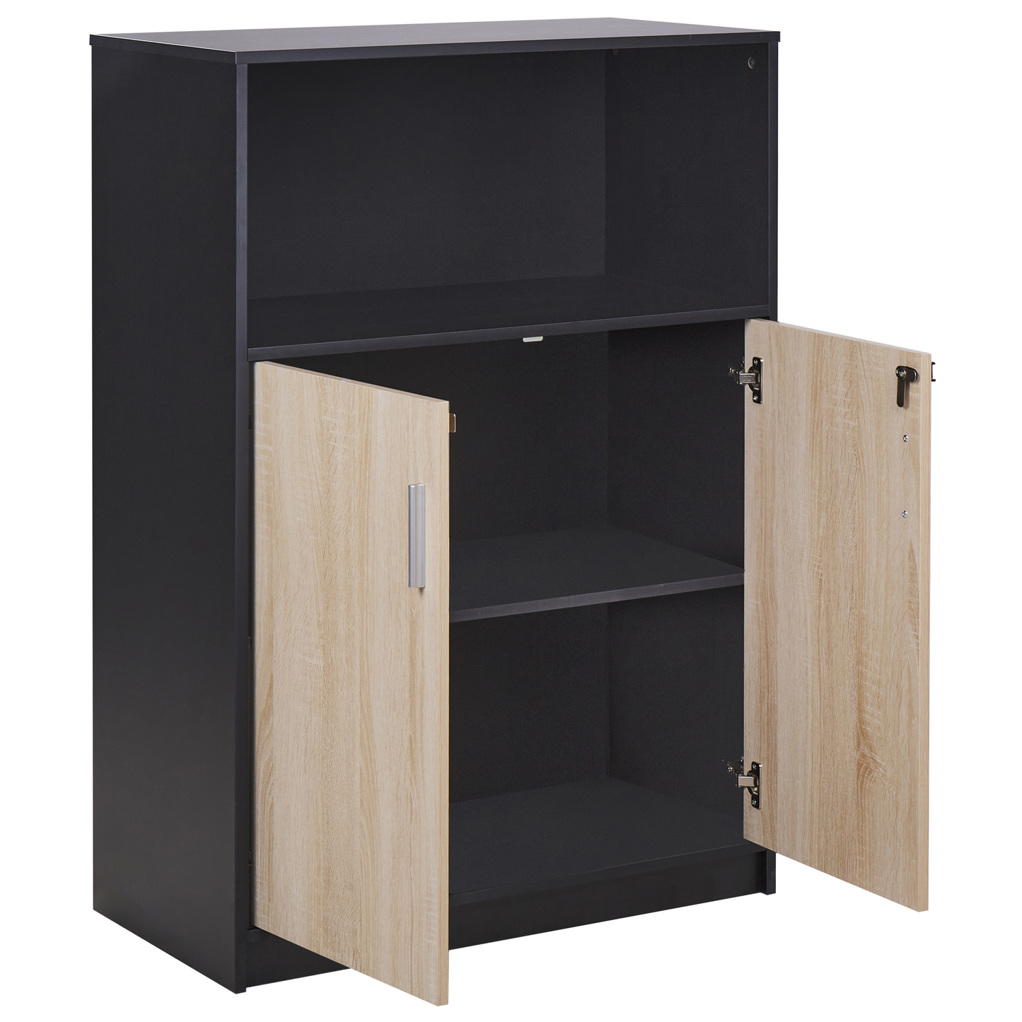 Büroschrank ZEHNA Braun / Schwarz