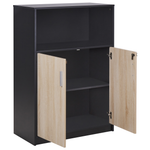 Büroschrank ZEHNA Braun / Schwarz