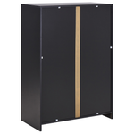 Büroschrank ZEHNA Braun / Schwarz