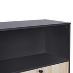 Büroschrank ZEHNA Braun / Schwarz