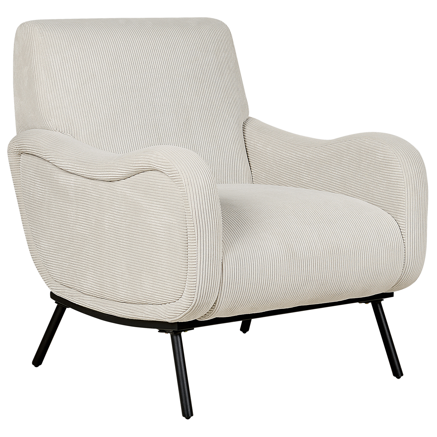 Sessel ALMIND Cord Hellgrau