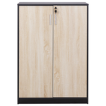 Büroschrank ZEHNA Braun / Schwarz