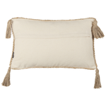 Dekokissen Jute beige mit Quasten 30 x 50 cm SIUM
