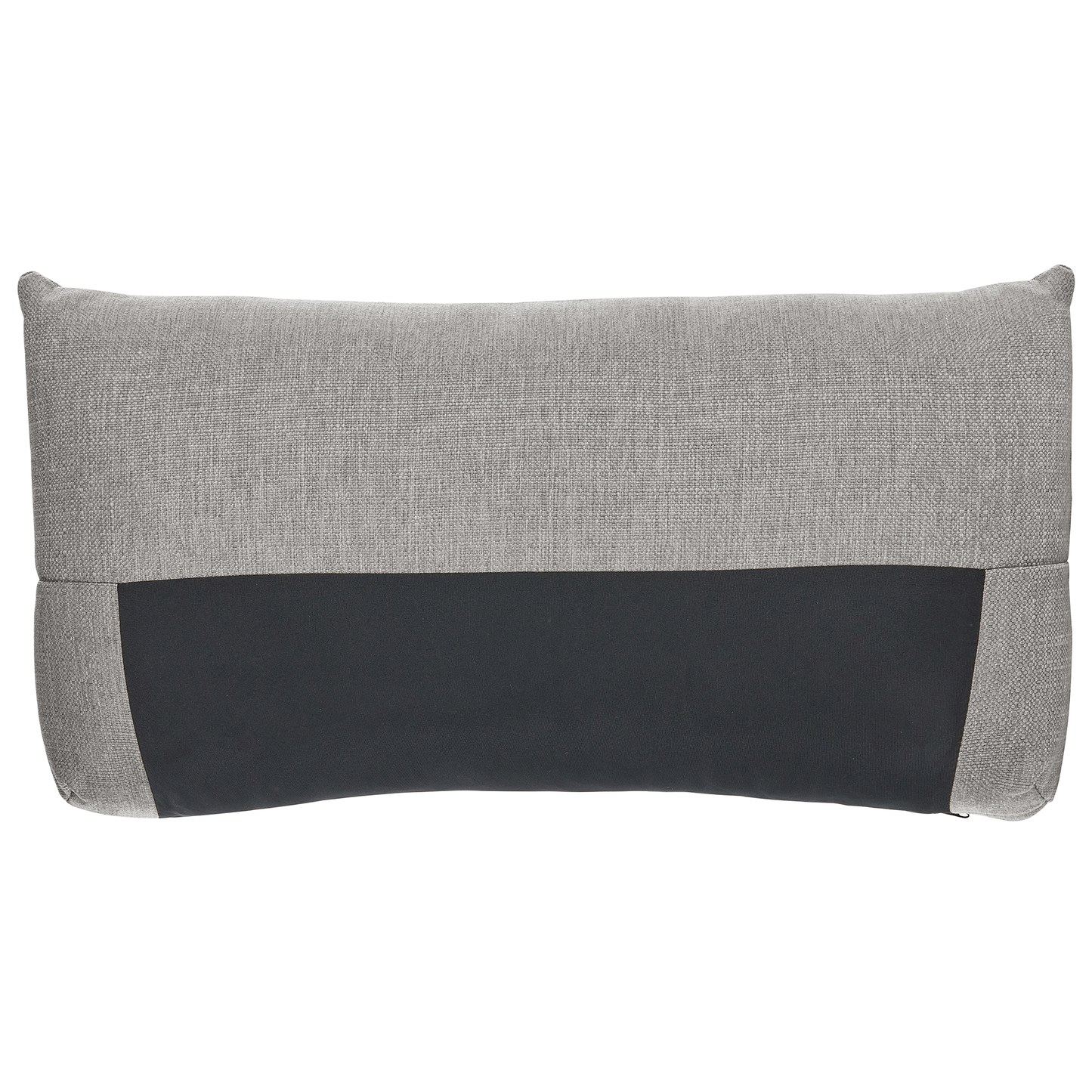 3-Sitzer Sofa Stoff hellgrau mit Kissen LUVOS