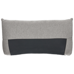 3-Sitzer Sofa Stoff hellgrau mit Kissen LUVOS