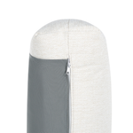 3-Sitzer Sofa Stoff cremeweiss mit Kissen LUVOS