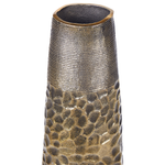 Aluminium Blumenvase 57 cm Gold THIVA