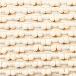 Pouf Baumwolle hellbeige 50 x 50 x 35 cm KINGRI