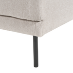 4-Sitzer Ecksofa hellbeige linksseitig BREDA