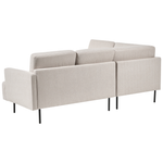 4-Sitzer Ecksofa hellbeige rechtsseitig BREDA