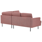 4-Sitzer Ecksofa rosa linksseitig BREDA