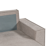 3-Sitzer Ecksofa taupe linksseitig mit Schlaffunktion Stauraum KARILA