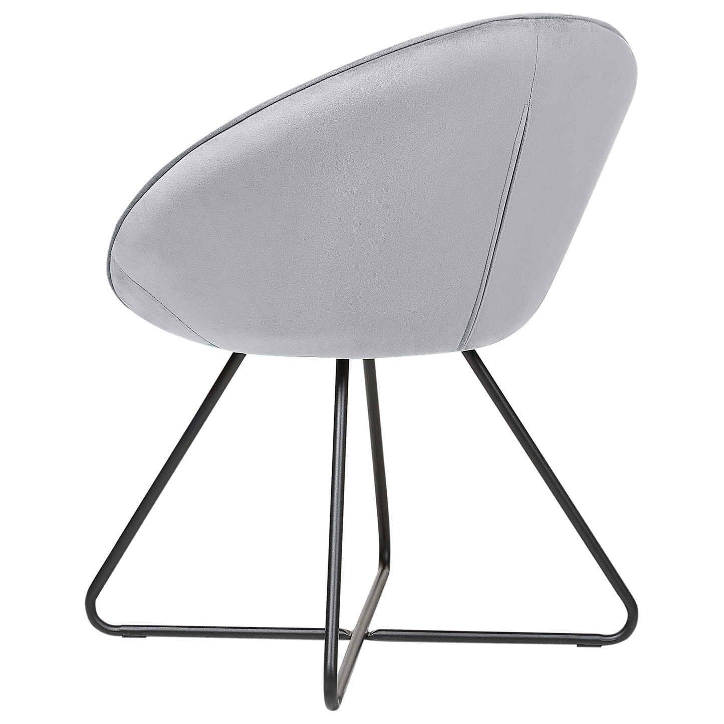 Esszimmerstuhl FLOBY II Samtstoff Hellgrau