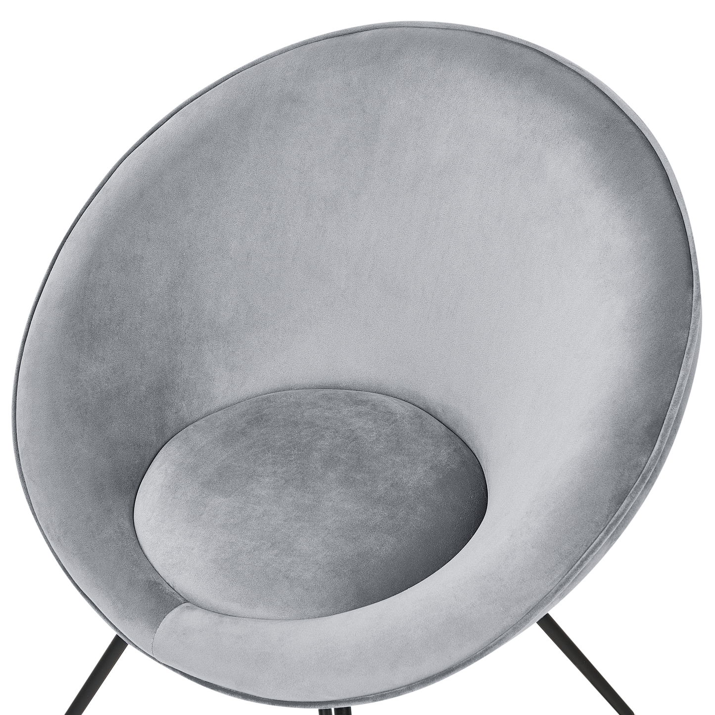 Esszimmerstuhl FLOBY II Samtstoff Hellgrau