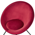 Esszimmerstuhl FLOBY II Samtstoff Rot