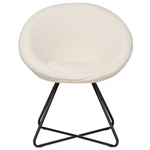 Esszimmerstuhl FLOBY II Bouclé Cremeweiss