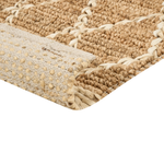 Teppich Jute beige 200 x 300 cm geometrisches Muster Kurzflor ZORAVA