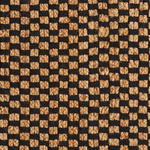 Teppich Jute schwarz / beige 80 x 150 cm kariertes Muster Kurzflor GERCE