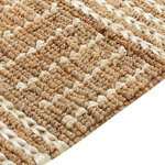 Teppich Jute beige 160 x 230 cm Streifenmuster Kurzflor KAMBERLI