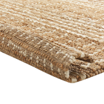 Teppich Jute beige 160 x 230 cm Streifenmuster Kurzflor KAMBERLI