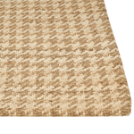 Teppich Jute beige 200 x 300 cm kariertes Muster Kurzflor ARAPTEPE