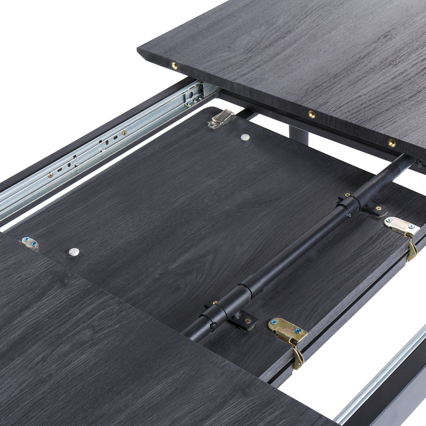 Ausziehbarer Esstisch GELANDA Grau 120/160 cm 80 cm