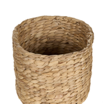 Set mit 3 Blumentöpfen RONQUIL Geflecht 16/20/24 cm Naturfarben