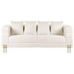 3-Sitzer Sofa Bouclé weiss GRANNA