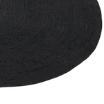 Teppich Jute schwarz 160 x 230 cm Kurzflor DEMIRCI