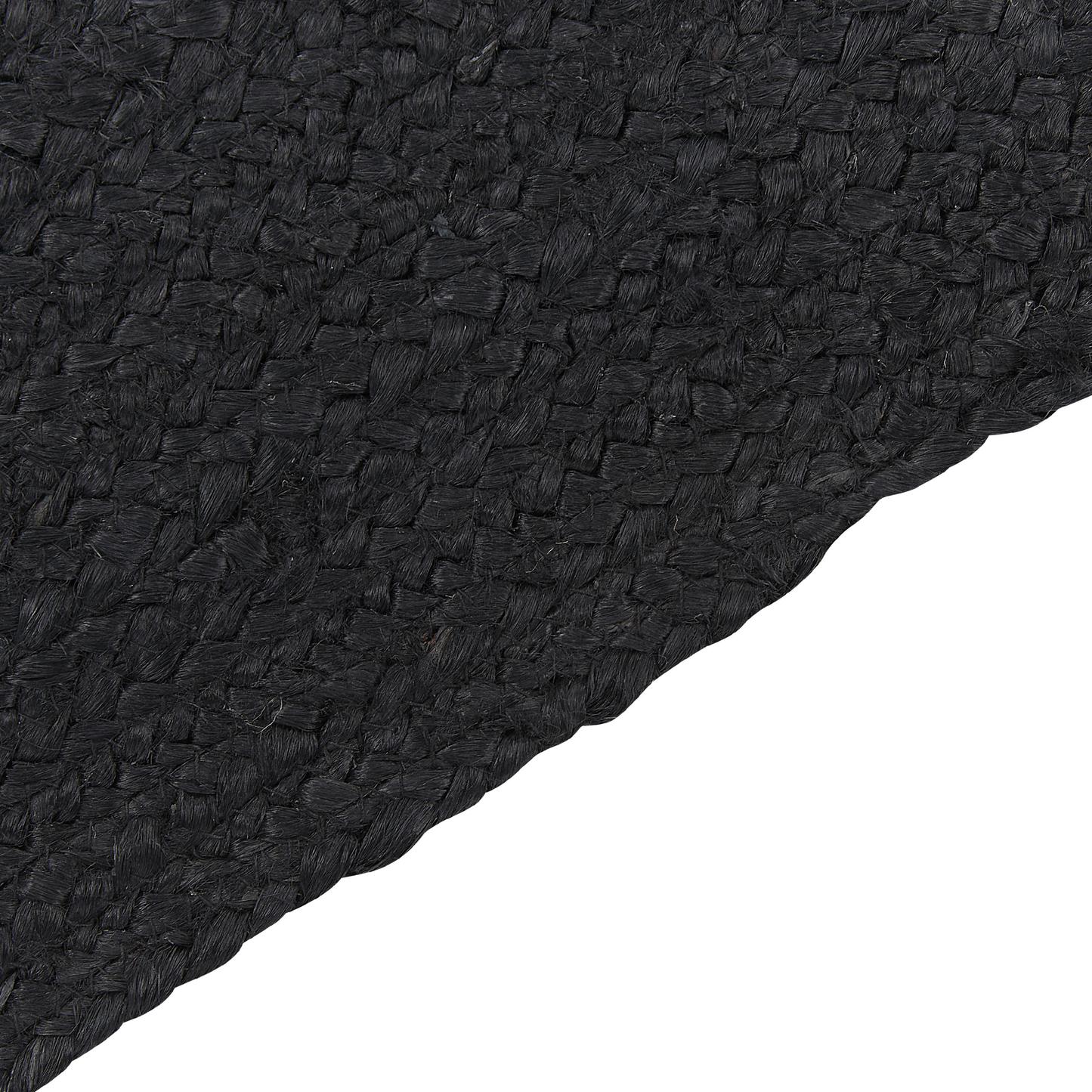 Teppich Jute schwarz 160 x 230 cm Kurzflor DEMIRCI