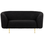 2-Sitzer Sofa Bouclé schwarz LOEN