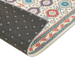 Teppich mehrfarbig 80 x 240 cm orientalisches Muster Kurzflor HACILAR