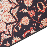 Teppich schwarz / beige 80 x 240 cm orientalisches Muster Kurzflor ARITAS