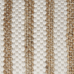 Pouf Jute beige / weiss 60 x 60 x 30 cm ALMATTI