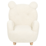 Kindersessel Teddy-Optik cremeweiss Tierform Bär MELBU