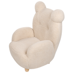 Kindersessel Teddy-Optik beige Tierform Bär MELBU