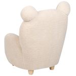 Kindersessel Teddy-Optik beige Tierform Bär MELBU