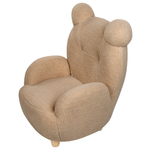 Kindersessel Teddy-Optik hellbraun Tierform Bär MELBU