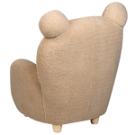 Kindersessel Teddy-Optik hellbraun Tierform Bär MELBU