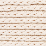 Pouf Baumwolle hellbeige 50 x 50 x 35 cm DAMAN