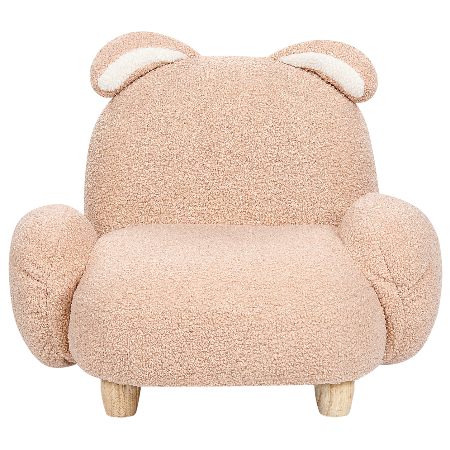 Kindersessel Teddy-Optik beige Tierform Hase KANNA