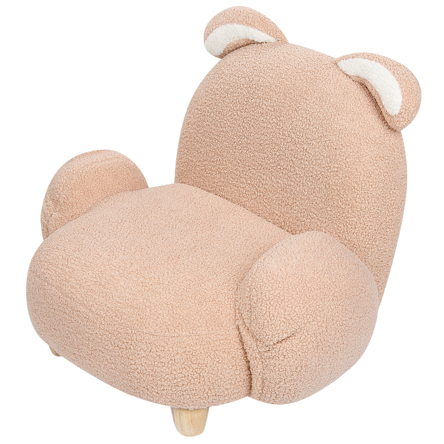 Kindersessel Teddy-Optik beige Tierform Hase KANNA