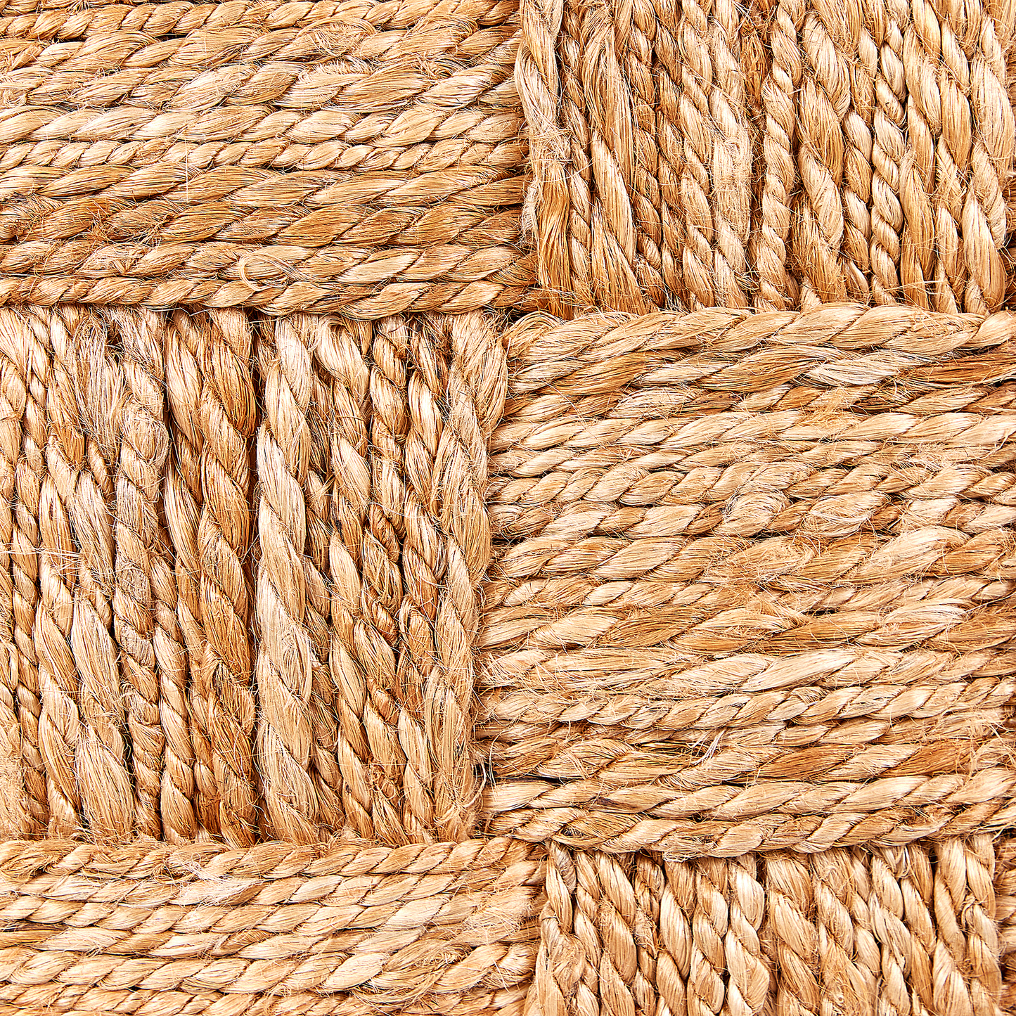 Pouf Jute beige 50 x 50 x 35 cm HOSRI