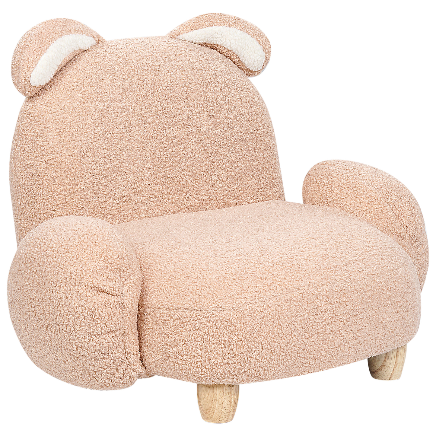 Kindersessel Teddy-Optik beige Tierform Hase KANNA