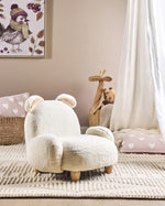 Kindersessel Teddy-Optik cremeweiss Tierform Hase KANNA