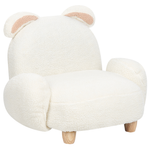 Kindersessel Teddy-Optik cremeweiss Tierform Hase KANNA